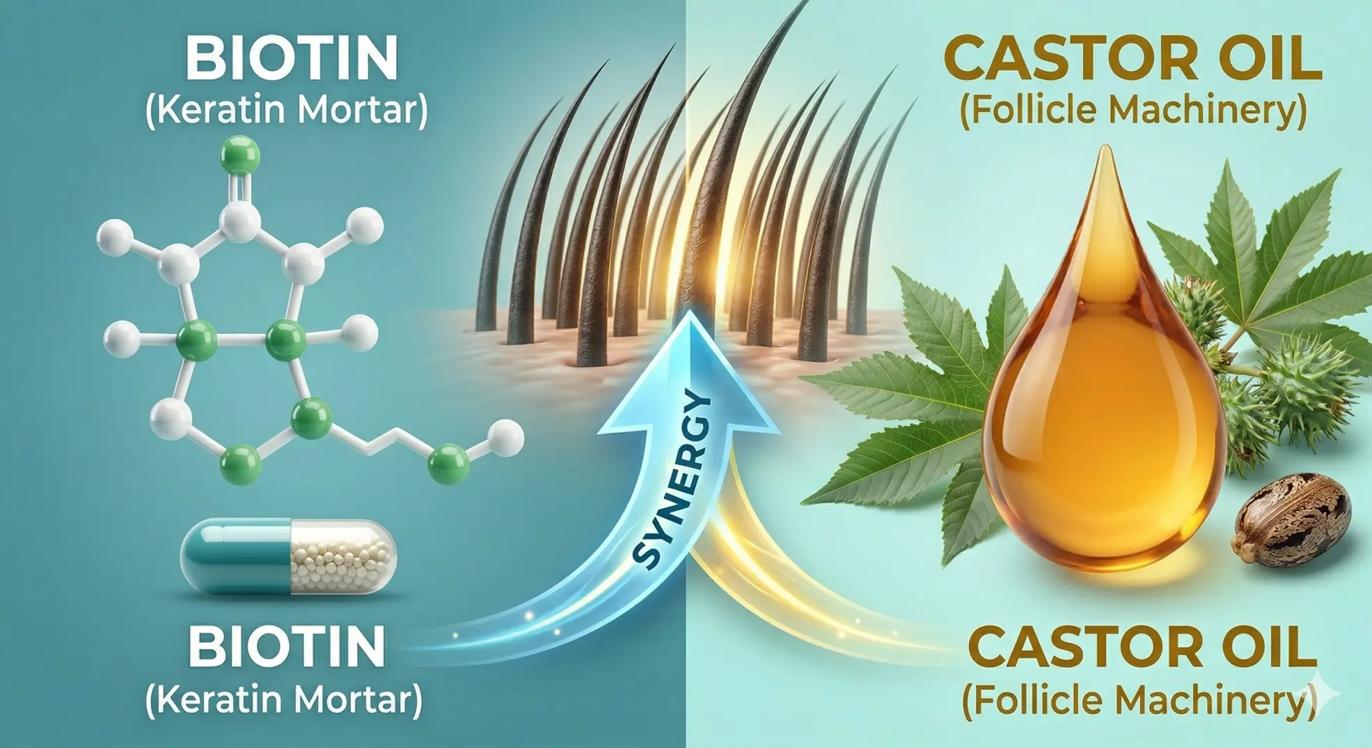Biotin vs Castor oil
